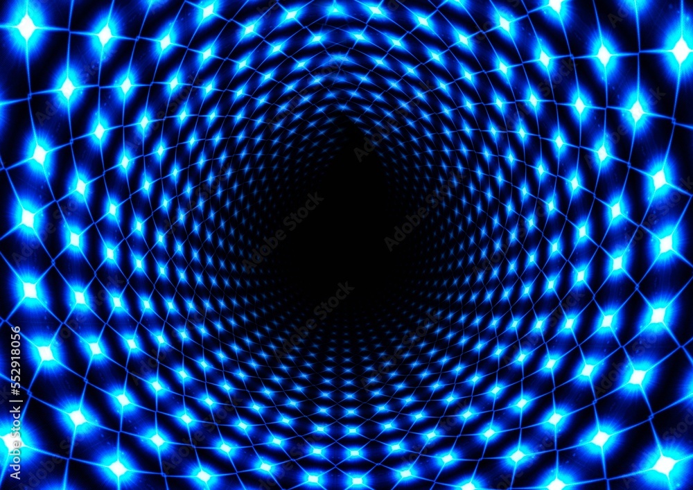 Poster abstract background of radially exploding blue rays