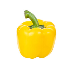  fresh yellow peppers isolated on transparent png