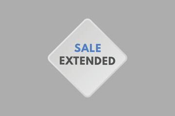 Obraz premium sale extended text Button. sale extended Sign Icon Label Sticker Web Buttons 