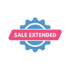 Fototapeta premium sale extended text Button. sale extended Sign Icon Label Sticker Web Buttons 