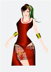 女性、ドレス、ファッション