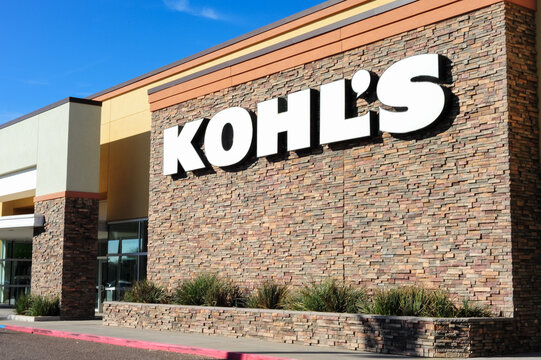 Storefront, Sign And Brand Logo Of A Kohl's Branch In Mesa, Arizona