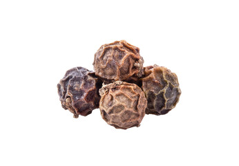 Black Peppercorns isolated on transparent png