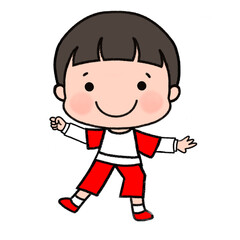 Obraz premium 행복해하는남자아이