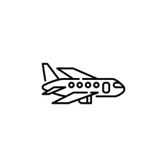 airplane vector icon. transportation icon outline style. perfect use for logo, presentation, website, and more. simple modern icon design line style