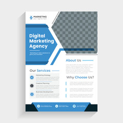 Creative modern a4 size business flyer design template