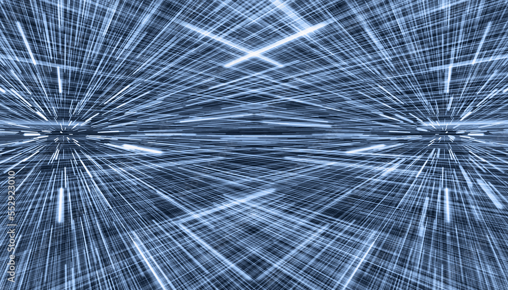 Canvas Prints abstract flight in space hyper jump illustration