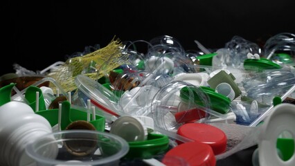 Plastic bottles parts, cups, corks, straws, water and shampoo bottles, creams packaging and other...