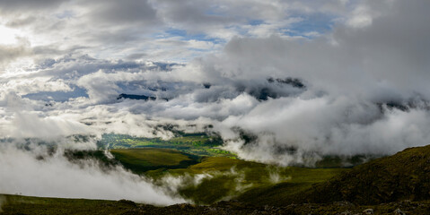 View into the lowlands near Rira. Bale Mountains National Park. Ethiopia.