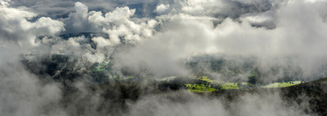 View into the lowlands near Rira. Bale Mountains National Park. Ethiopia.
