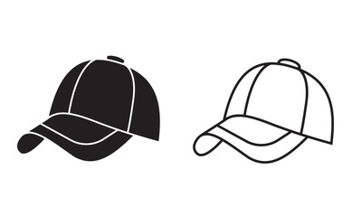 baseball cap vector icon.