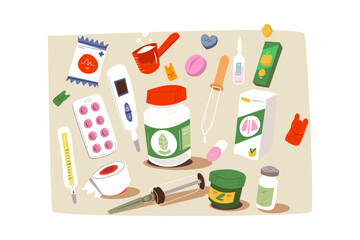 Medications vector illustration