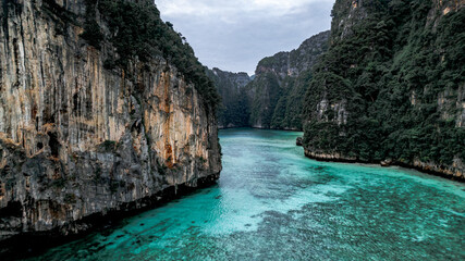 Aerial view of Pileh Lagoon Thailand