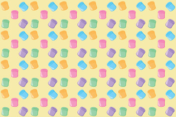 wallpaper sweet marshmallow illustration design with various flavors
