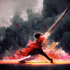 Obraz premium anime style art