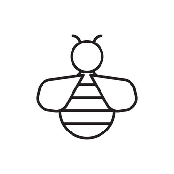 Bee icon line style images