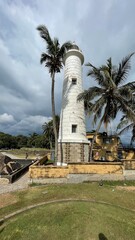 lighthouse and trees