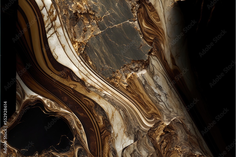 Poster a marbled surface with a black hole in the middle of it and a black hole in the middle of it. genera