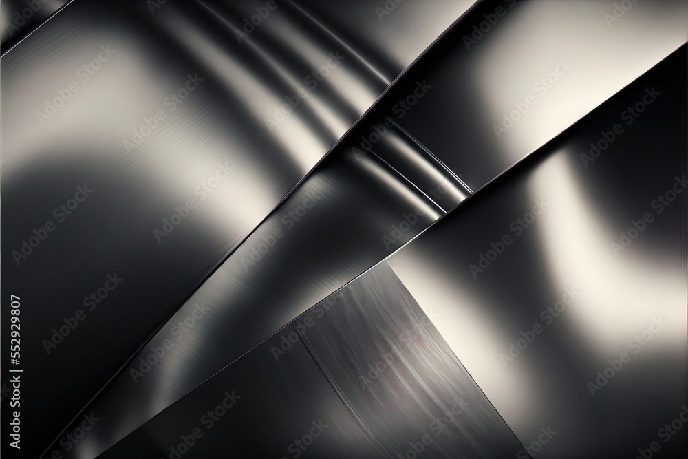 Poster a metal object with a black background and a white background with a red border and a black border w