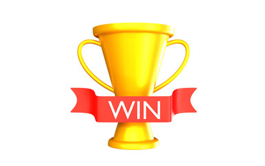 Low poly trophy 3d design