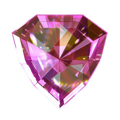 Pink shiny gemstones diamond geometric crystal sapphire jewel