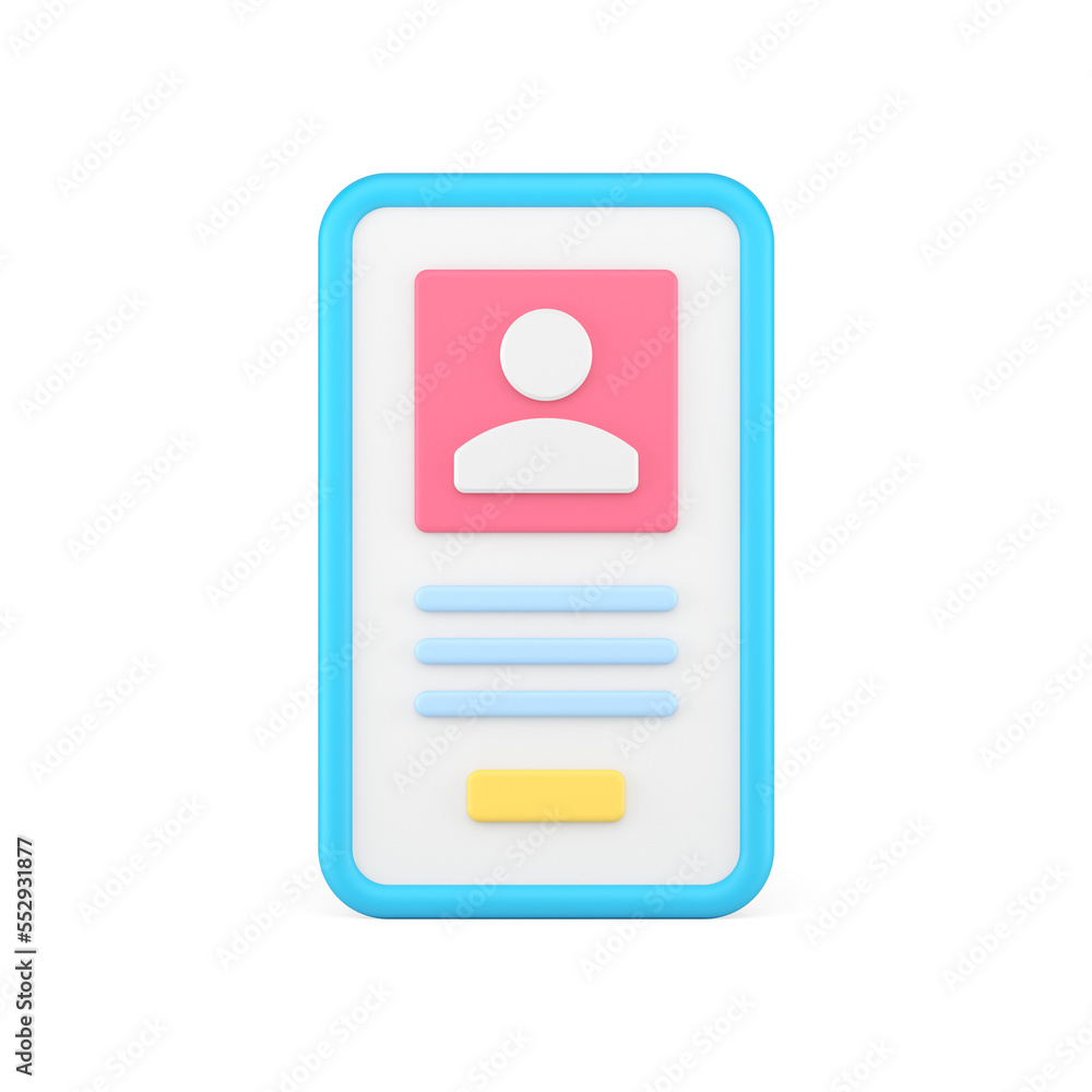 Aufkleber social network profile internet communication global connection media message website 3d icon