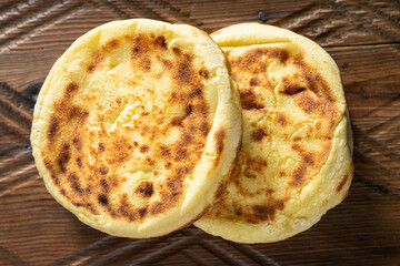 Turkish Bread 'Bazlama'and Flour Photo, Uskudar Istanbul, Turkey