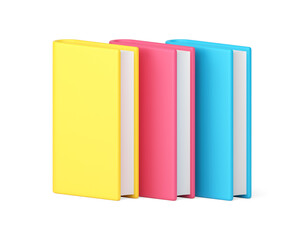 Book stack bookstore library educational learning literature 3d icon