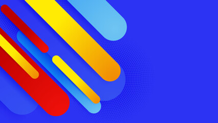 Abstract colourful blue background