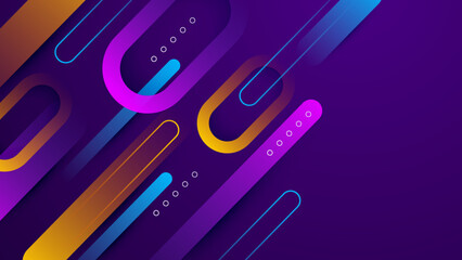 Abstract colourful design on dark purple background