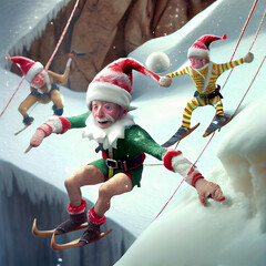 Elves doing extreme sports