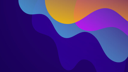 Abstract colourful design on dark purple background