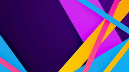 Abstract colourful design on dark purple background