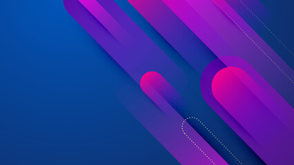 Abstract purple viva magenta design on blue background