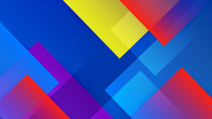 Abstract colourful design on blue background