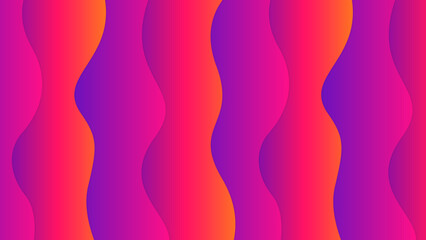 Abstract colourful pink purple orange and viva magenta gradient wave background