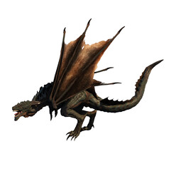 dragon isolated on white background