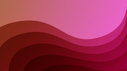 Abstract colourful pink and dark red wave background