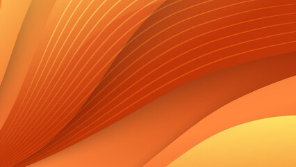 Abstract colourful orange gradient wave background