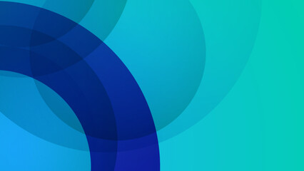 Abstract colourful blue aqua and green background with circle