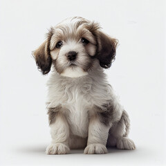 puppy on white background