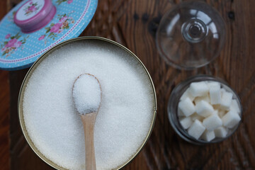 Sugar Cube and White Sugar Photo, Uskudar Istanbul, Turkey