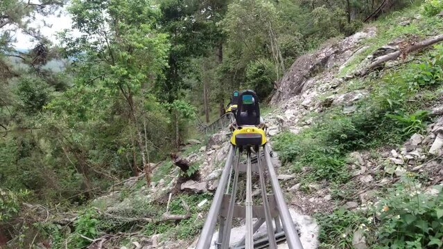 People play roller coster at vietnam