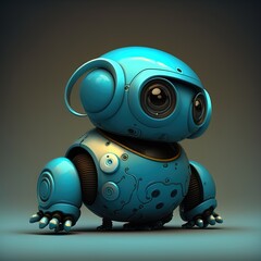 A cute little robot companion for kids. 