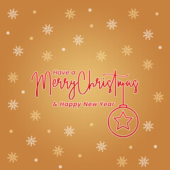 Naklejka premium christmas greeting card ready to be posted 