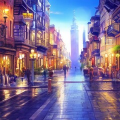 Traditional Cityscape That Inspires Wanderlust k realistic highly detailed