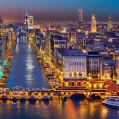 Obraz premium Traditional Cityscape That Inspires Wanderlust k realistic highly detailed