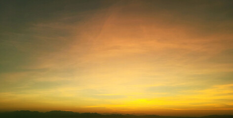 sunset in the mountains