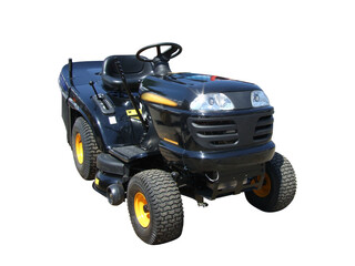 black lawn mower transparent