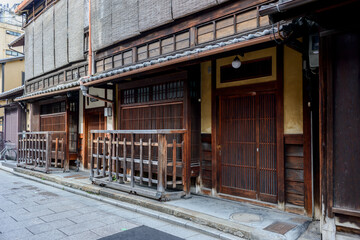 京都・祇園の町屋　街並み